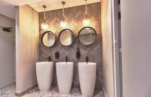 An elegant basin installation.