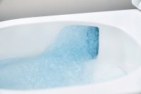 The optimised shape of the bowl directs the water flow precisely, ensuring an efficient deep-cleaning effect.