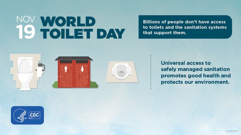 Spread the word about World Toilet Day – use the #WorldToiletDay hashtag.
