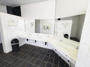 The original hand-washing area.