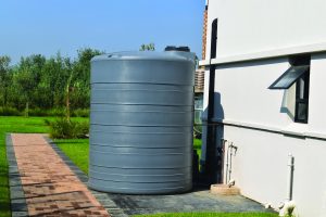 The back-up water system for the changing rooms.