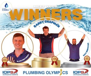 The Plumbing Indaba 2026’s Plumbing Olympics winners. Supplied by IOPSA 