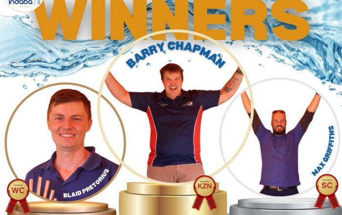 The Plumbing Indaba 2026’s Plumbing Olympics winners. Supplied by IOPSA